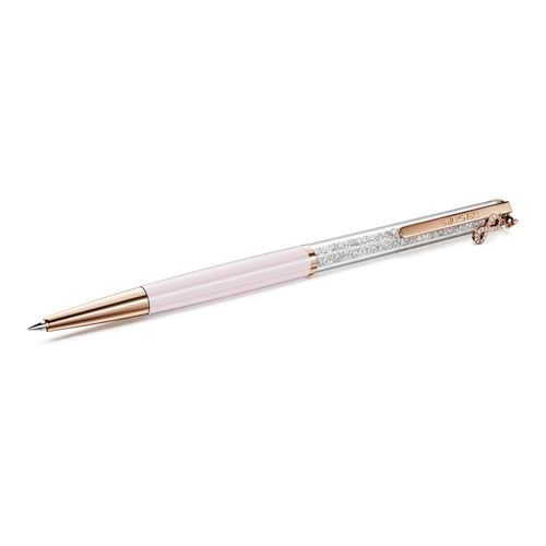 Bolígrafo Crystalline Silk, Símbolo del infinito, Lacado rosa, baño tono oro rosa